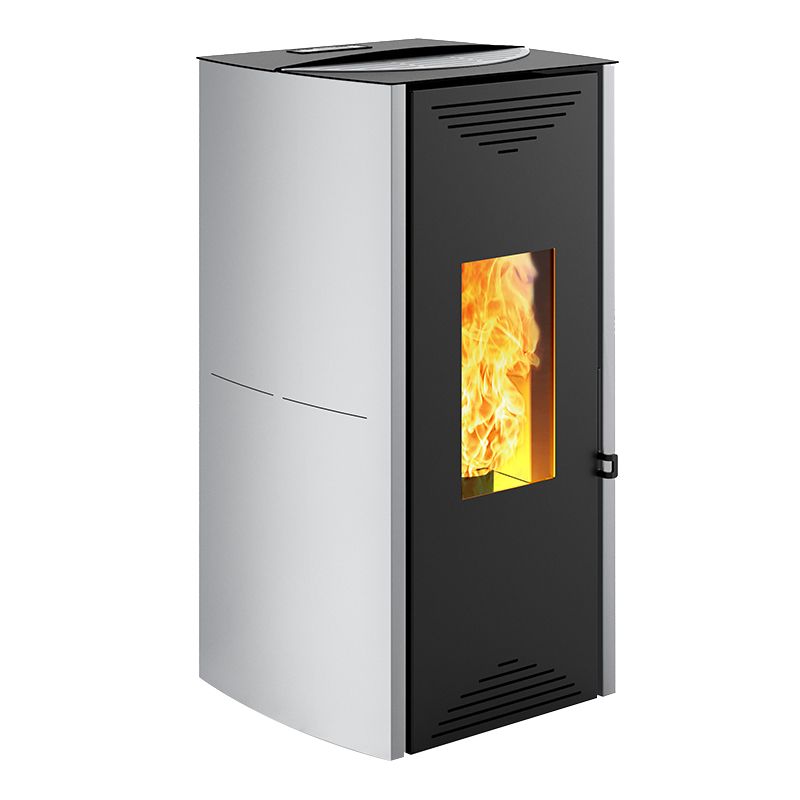Veesärgiga kamin TUGA, hall-metallik